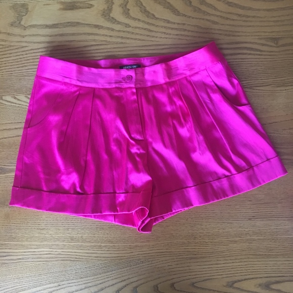 Macy's Pants - NWOT Macy's Pink Cuffed Satin 2.5" Inseam Shorts